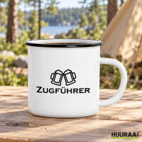 Emaille Tasse Zugf&uuml;hrer Sch&uuml;tzenfest in...