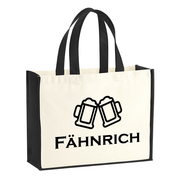 Jutetasche Fähnrich Schützenfest 21 Liter Black