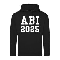 Unisex Hoodie ABI 2025 Abitur Größe S-3XL