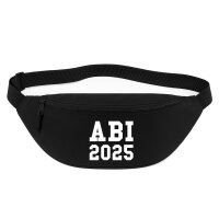 Bauchtasche ABI 2025 Abitur 2,5 Liter Black Crossbody Bag