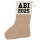 Weihnachtsstrumpf ABI 2025 Abitur Beige