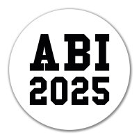 Aufkleber ABI 2025 Abitur 10cm Sticker