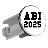 Waschbeckenstöpsel ABI 2025 Abitur 4cm Abflussstopfen