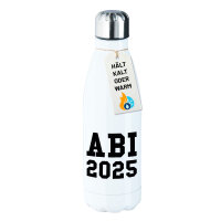 Edelstahl-Trinkflasche ABI 2025 Abitur 500ml Wasserflasche