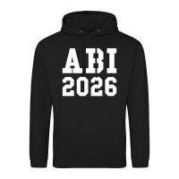 Unisex Hoodie ABI 2026 Abitur Größe S-3XL