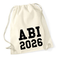 Turnbeutel ABI 2026 Abitur 12 Liter