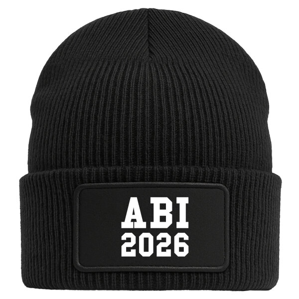 Beanie ABI 2026 Abitur Black Mütze