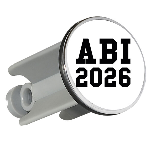 Waschbeckenstöpsel ABI 2026 Abitur 4cm Abflussstopfen