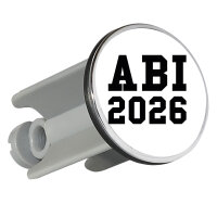 Waschbeckenstöpsel ABI 2026 Abitur 4cm Abflussstopfen