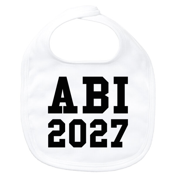 Baby Lätzchen ABI 2027 Abitur Klettverschluss