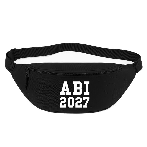 Bauchtasche ABI 2027 Abitur 2,5 Liter Black Crossbody Bag