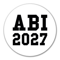 Aufkleber ABI 2027 Abitur 10cm Sticker