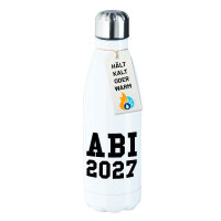 Edelstahl-Trinkflasche ABI 2027 Abitur 500ml Wasserflasche