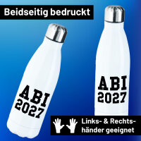 Edelstahl-Trinkflasche ABI 2027 Abitur 500ml Wasserflasche