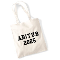 Jutebeutel Abitur 2025 ABI 10 Liter