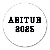 Aufkleber Abitur 2025 ABI 10cm Sticker