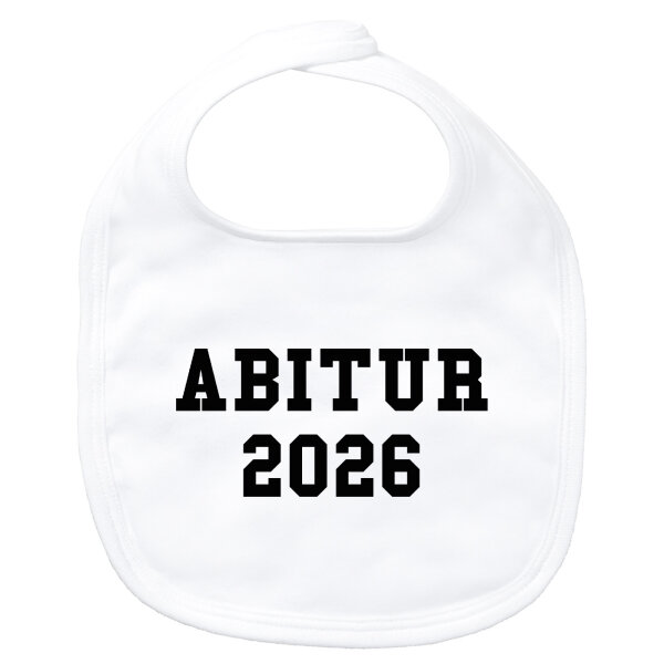Baby Lätzchen Abitur 2026 ABI Klettverschluss