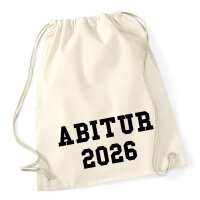 Turnbeutel Abitur 2026 ABI 12 Liter