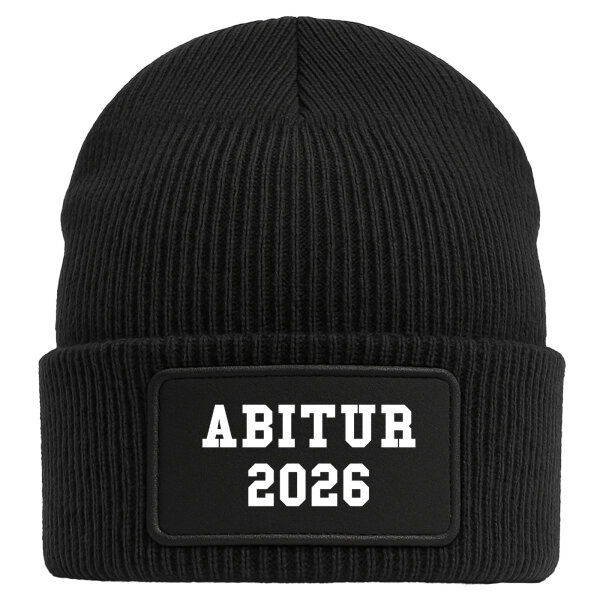 Beanie Abitur 2026 ABI Black Mütze
