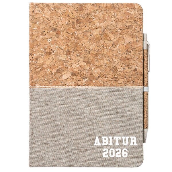 Notizbuch A5 Abitur 2026 ABI 80 Blatt inkl. Kugelschreiber