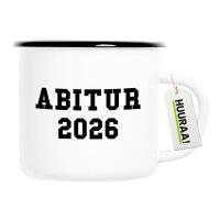 Emaille Tasse Abitur 2026 ABI 300ml Vintage Emaille Becher