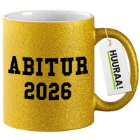 Glitzertasse Abitur 2026 ABI 330ml