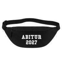 Bauchtasche Abitur 2027 ABI 2,5 Liter Black Crossbody Bag