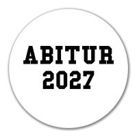 Aufkleber Abitur 2027 ABI 10cm Sticker