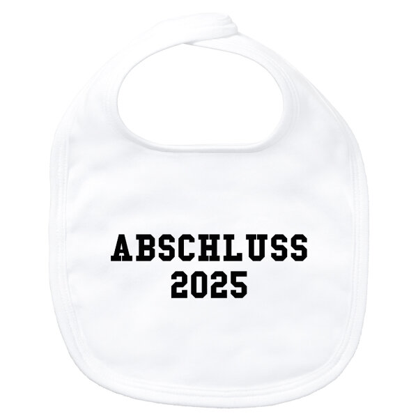 Baby Lätzchen Abschluss 2025 Schulabschluss Klettverschluss