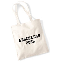 Jutebeutel Abschluss 2025 Schulabschluss 10 Liter