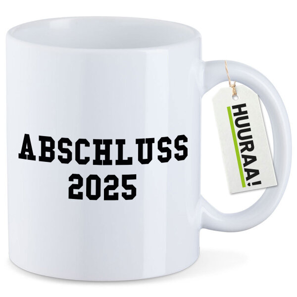 Kaffeetasse Abschluss 2025 Schulabschluss 330ml