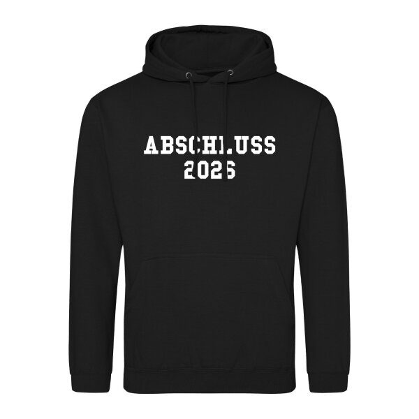 Unisex Hoodie Abschluss 2026 Schulabschluss Größe S-3XL