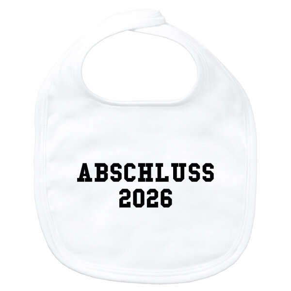Baby Lätzchen Abschluss 2026 Schulabschluss Klettverschluss