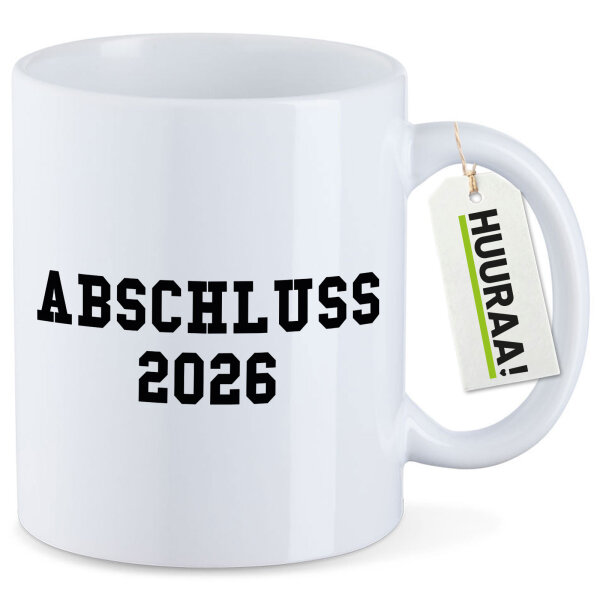 Kaffeetasse Abschluss 2026 Schulabschluss 330ml
