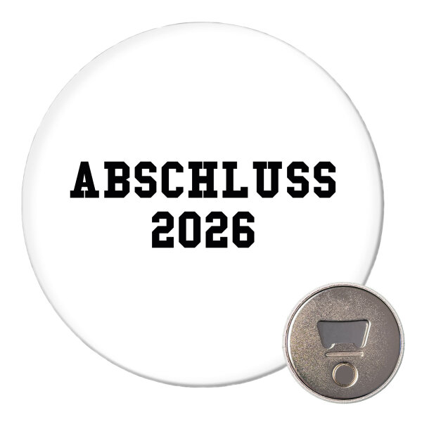 Magnet Abschluss 2026 Schulabschluss 59mm Kühlschrankmagnet