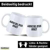 Kaffeetasse Abschluss 2027 Schulabschluss 330ml