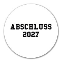 Aufkleber Abschluss 2027 Schulabschluss 10cm Sticker