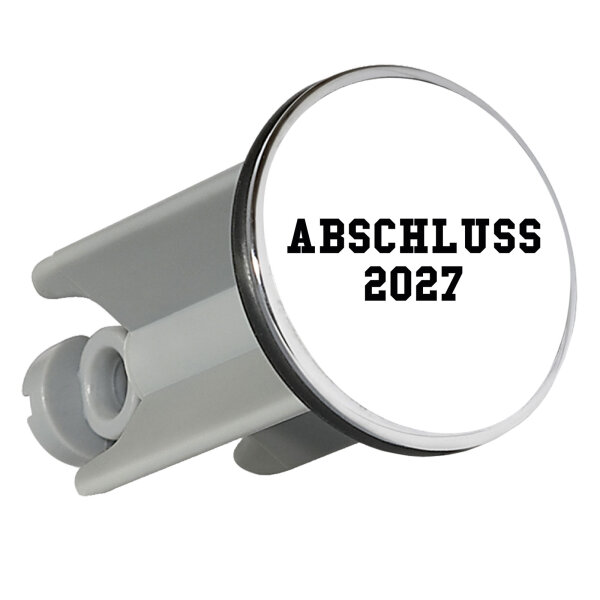 Waschbeckenstöpsel Abschluss 2027 Schulabschluss 4cm Abflussstopfen