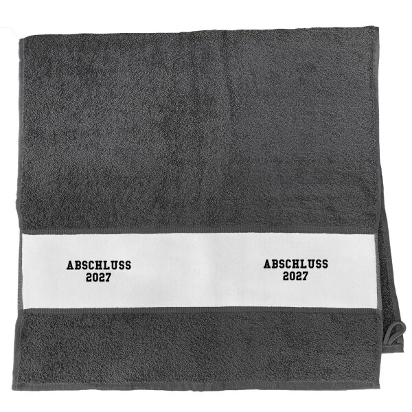 Handtuch Abschluss 2027 Schulabschluss 50x100cm