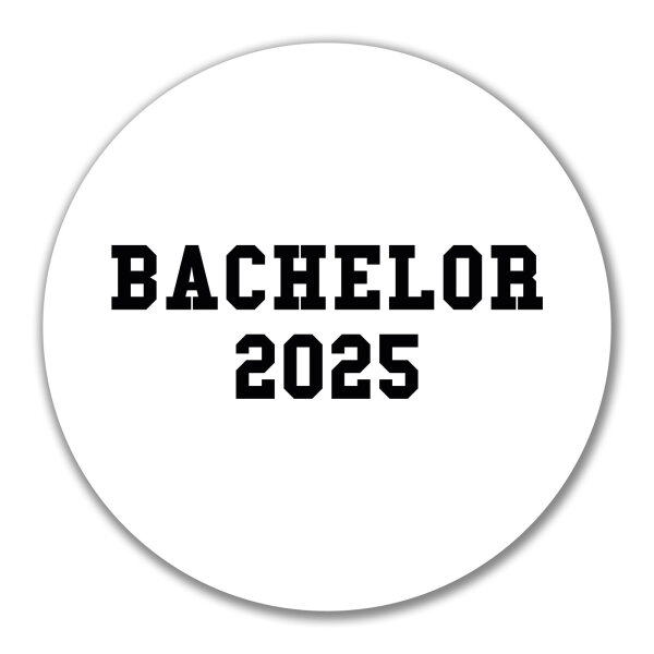 Aufkleber Bachelor 2025 Abschluss 10cm Sticker
