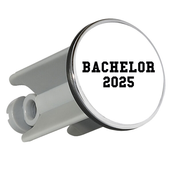 Waschbeckenstöpsel Bachelor 2025 Abschluss 4cm Abflussstopfen