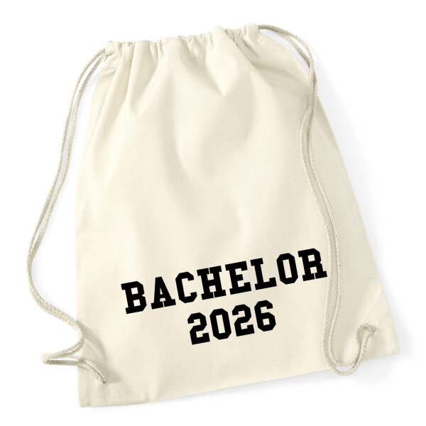 Turnbeutel Bachelor 2026 Abschluss 12 Liter