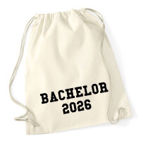 Turnbeutel Bachelor 2026 Abschluss 12 Liter