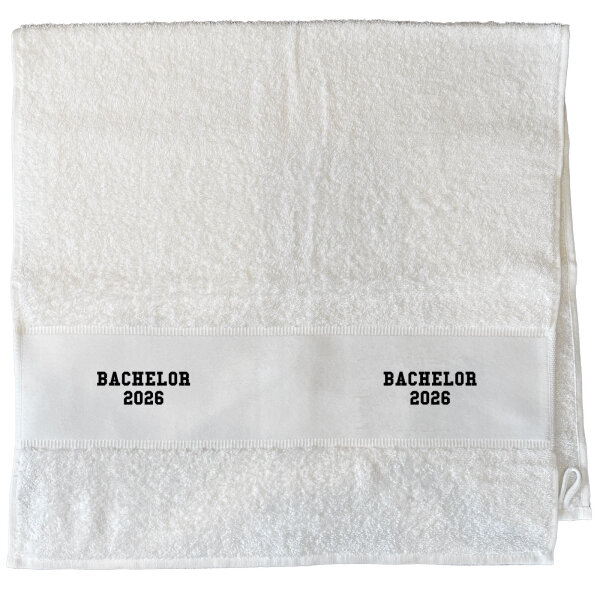 Gäste-Handtuch Bachelor 2026 Abschluss 50x100cm White