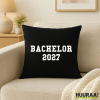Kissen Bachelor 2027 Abschluss 40x40cm