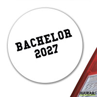 Aufkleber Bachelor 2027 Abschluss 10cm Sticker