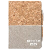 Notizbuch A5 Geselle 2025 Ausbildung 80 Blatt inkl. Kugelschreiber