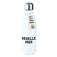 Edelstahl-Trinkflasche Geselle 2025 Ausbildung 500ml...
