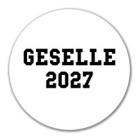 Aufkleber Geselle 2027 Ausbildung 10cm Sticker