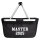 Einkaufskorb faltbar Master 2025 Abschluss 20 Liter Tragekorb Black
